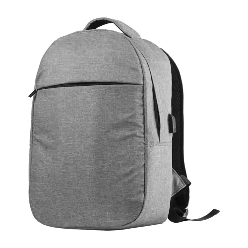 Zaino porta pc da 15" in poliestere 300D con protezione RFID e connettore USB integrato per power bank