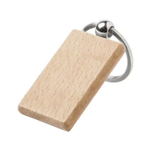 Portachiavi in legno di faggio e metallo