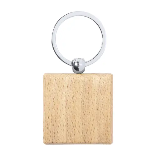 Portachiavi in legno di faggio e metallo