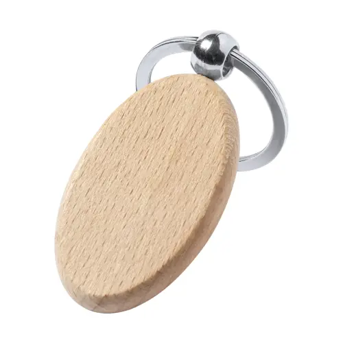 Portachiavi in legno di faggio e metallo