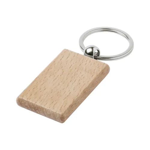Portachiavi in legno di faggio e metallo