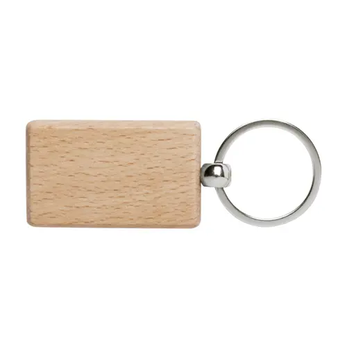 Portachiavi in legno di faggio e metallo