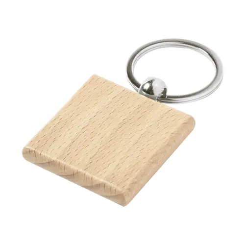 Portachiavi in legno di faggio e metallo