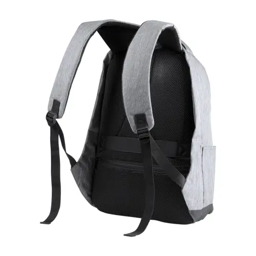 Zaino porta pc antitaccheggio da 15" in poliestere 600D con connettore USB integrato per power bank e aggancio trolley