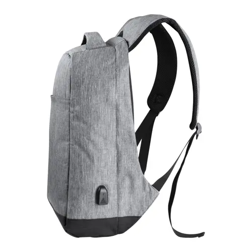 Zaino porta pc antitaccheggio da 15" in poliestere 600D con connettore USB integrato per power bank e aggancio trolley