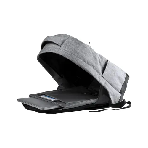 Zaino porta pc antitaccheggio da 15" in poliestere 600D con connettore USB integrato per power bank e aggancio trolley