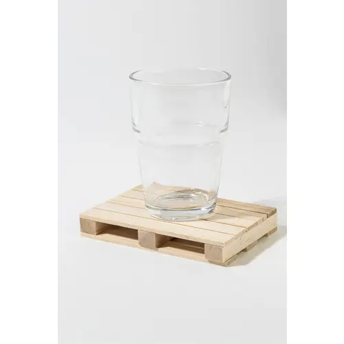 Sottobicchiere in legno a forma di mini pallet