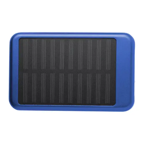 Power bank in alluminio in diverse colorazioni con caricatore solare da 4000mAh