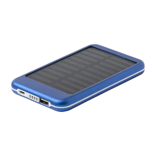 Power bank in alluminio in diverse colorazioni con caricatore solare da 4000mAh