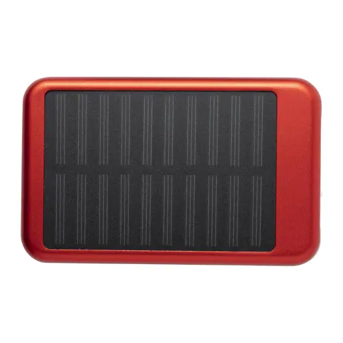 Power bank in alluminio in diverse colorazioni con caricatore solare da 4000mAh