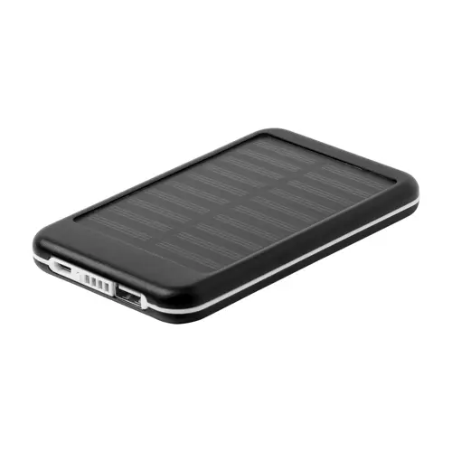 Power bank in alluminio in diverse colorazioni con caricatore solare da 4000mAh