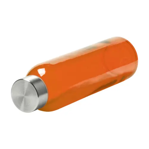 Borraccia in vetro colorato da 500 ml e tappo in acciaio inossidabile in confezione regalo