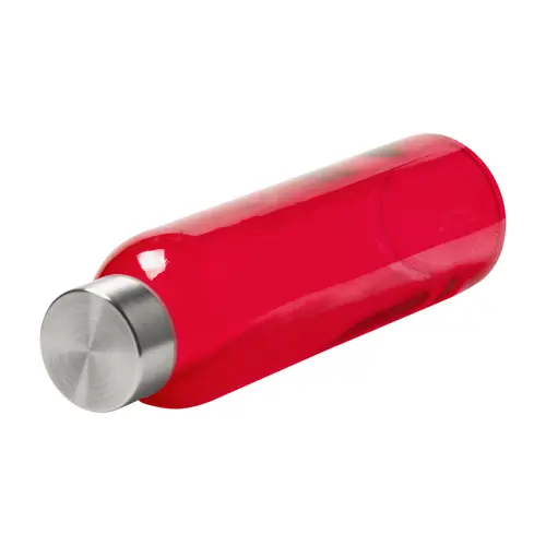 Borraccia in vetro colorato da 500 ml e tappo in acciaio inossidabile in confezione regalo