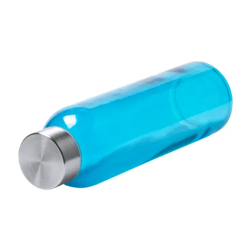 Borraccia in vetro colorato da 500 ml e tappo in acciaio inossidabile in confezione regalo