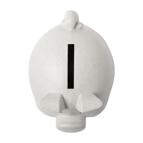 Salvadanaio a forma di maialino in plastica ecologica 