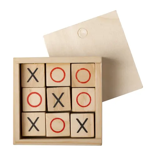 Gioco del tris in legno