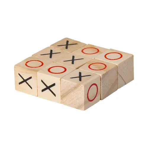 Gioco del tris in legno