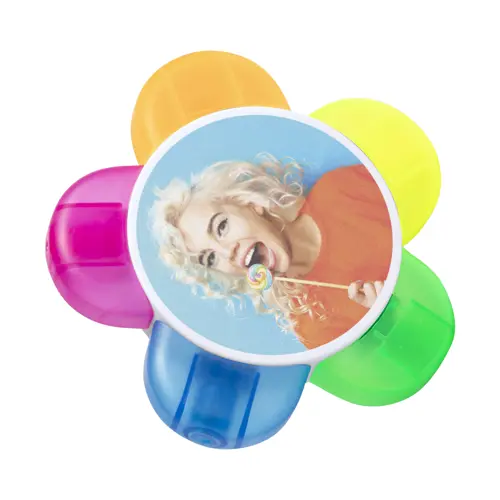 Evidenziatore a forma di fiore