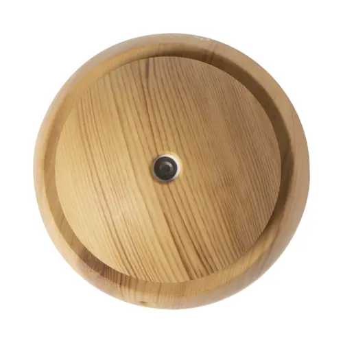 Umidificatore in plastica con effetto legno e luce LED multicolore 130ml Ø100×95 mm