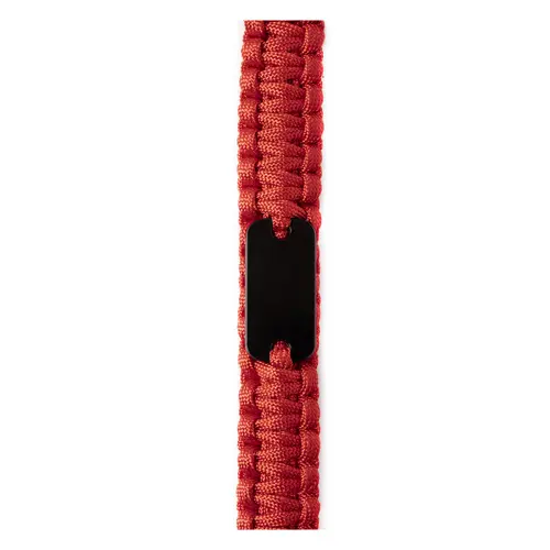 Bracciale sopravvivenza in paracord di nylon con bussola fischietto e pietra focaia 255×34×11 mm
