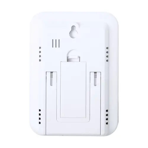 Orologio digitale e stazione meteo con fronte in bambù 85×115×70mm