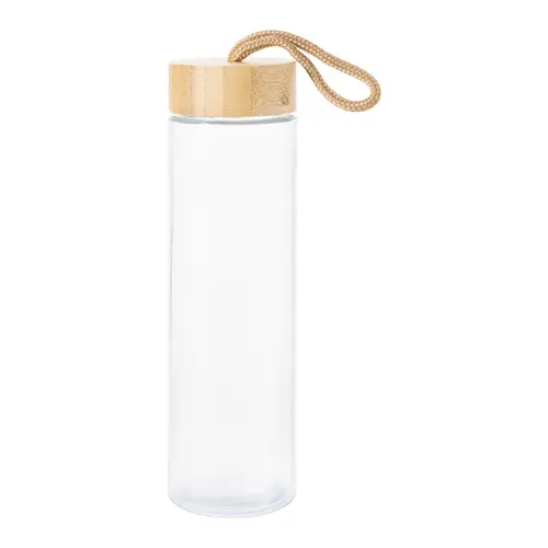 Borraccia in vetro da 530ml con coperchio in Bambù e custodia in neoprne