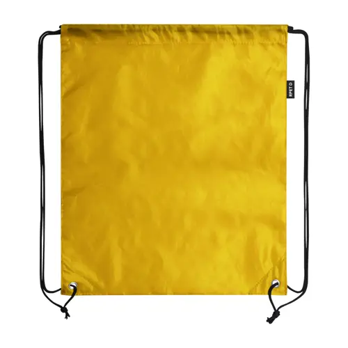Sacca in RPET riciclato colorata con chiusura a coulisse da 70gr 34x42cm