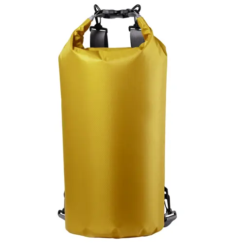 Zaino sacca impermeabile in tessuto ripstop con spallacci regolabili e fibbia in plastica ø23x63cm