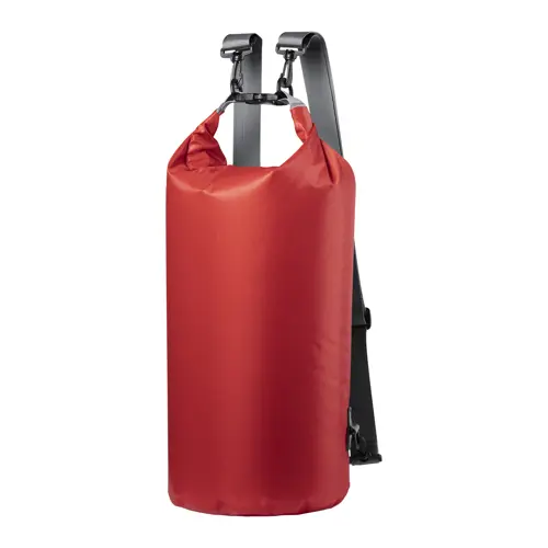 Zaino sacca impermeabile in tessuto ripstop con spallacci regolabili e fibbia in plastica ø23x63cm