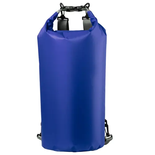 Zaino sacca impermeabile in tessuto ripstop con spallacci regolabili e fibbia in plastica ø23x63cm