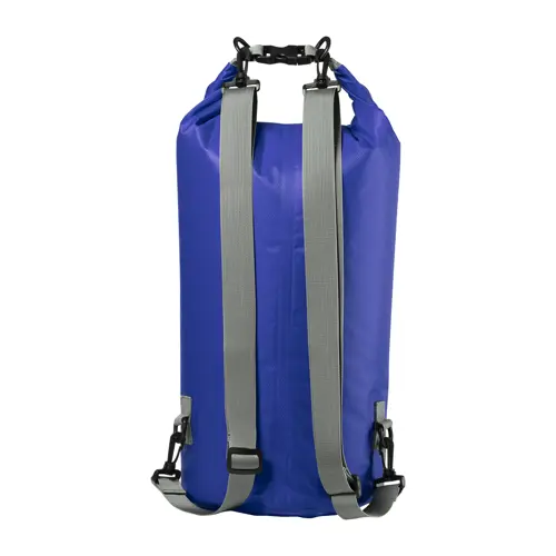 Zaino sacca impermeabile in tessuto ripstop con spallacci regolabili e fibbia in plastica ø23x63cm