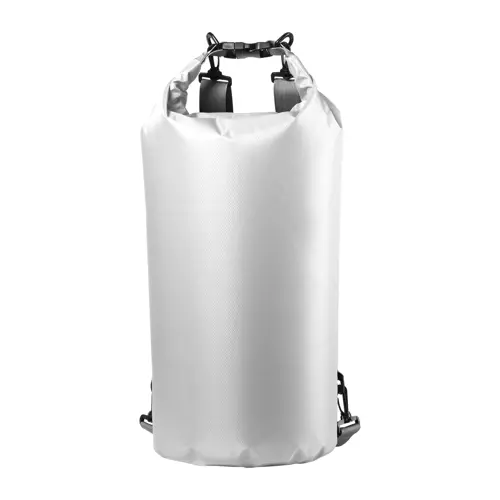 Zaino sacca impermeabile in tessuto ripstop con spallacci regolabili e fibbia in plastica ø23x63cm