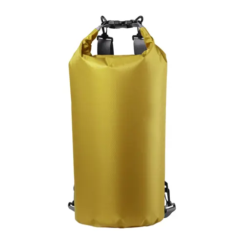 Zaino sacca impermeabile in tessuto ripstop con spallacci regolabili e fibbia in plastica ø23x63cm
