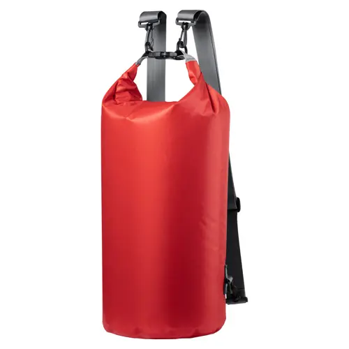 Zaino sacca impermeabile in tessuto ripstop con spallacci regolabili e fibbia in plastica ø23x63cm