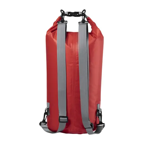 Zaino sacca impermeabile in tessuto ripstop con spallacci regolabili e fibbia in plastica ø23x63cm