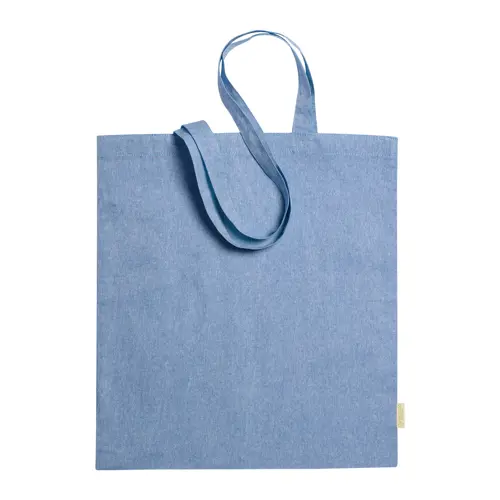 Shopper in cotone riciclato con manici lunghi in diverse colorazioni da 120gr 38x42cm