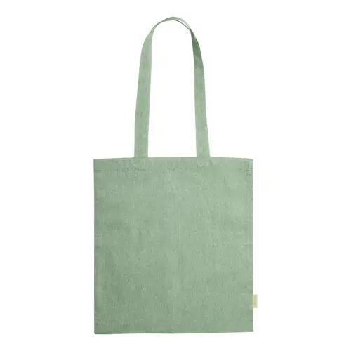Shopper in cotone riciclato con manici lunghi in diverse colorazioni da 120gr 38x42cm