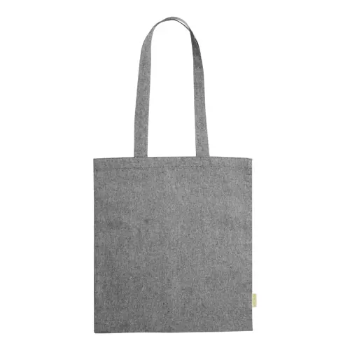 Shopper in cotone riciclato con manici lunghi in diverse colorazioni da 120gr 38x42cm