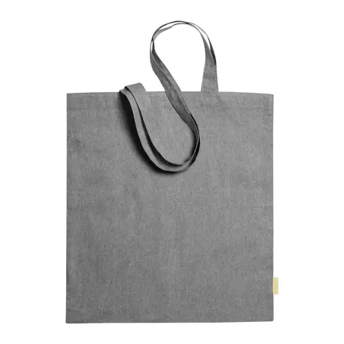 Shopper in cotone riciclato con manici lunghi in diverse colorazioni da 120gr 38x42cm