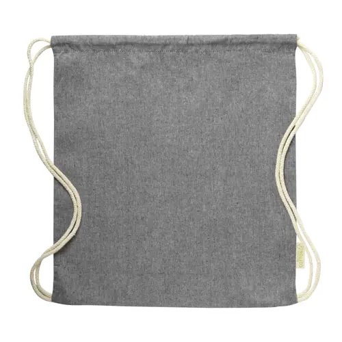 Sacca in cotone 100% riciclato con chiusura a coulisse da 120gr 38x42cm