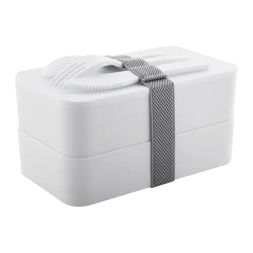 Porta pranzo in plastica antibatterica con posate e posate da 700ml