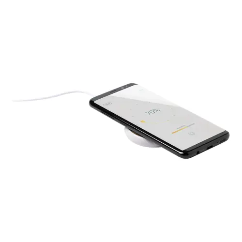 Caricabatterie wireless 5W in bambù e plastica di paglia di grano