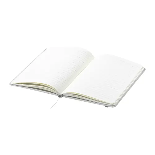Block notes A5 con copertina in RPET e fogli a righe