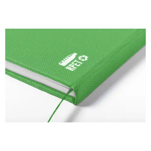 Block notes A5 con copertina in RPET e fogli a righe