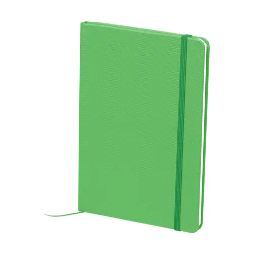 Block notes A5 con copertina in RPET e fogli a righe