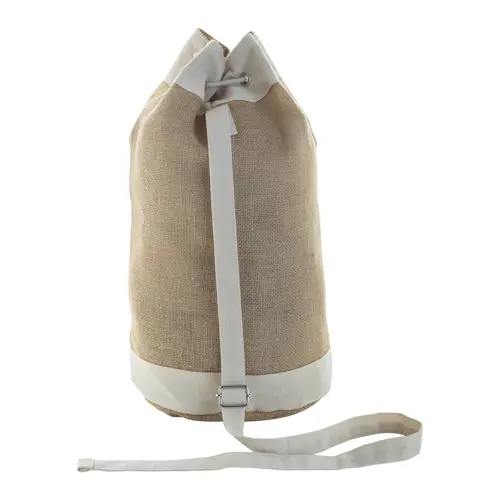 Sacca in juta con tasca frontale in cotone dimatro 23cm per altezza 45cm