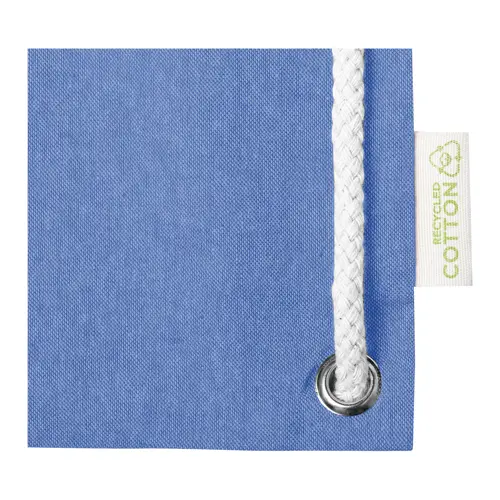 Sacca 100% in cotone riciclato con manici e chiusura a coulisse da 140gr 38x42cm