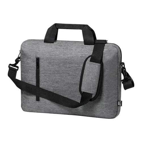 Borsa porta pc da 15" in RPET con tracolla regolabile e aggancio trolley 37x5x28cm