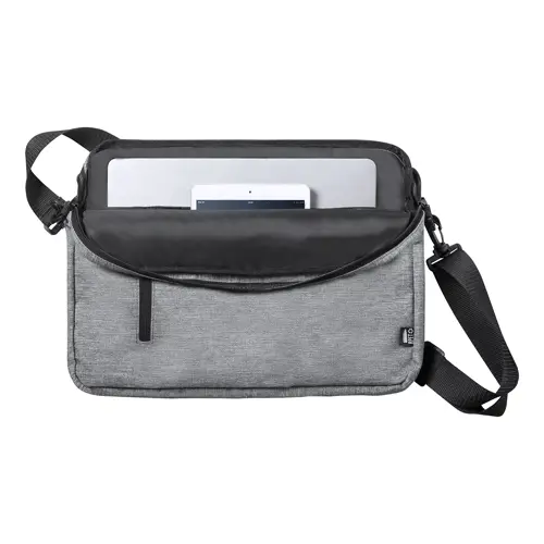 Borsa porta pc da 15" in RPET con tracolla regolabile e aggancio trolley 37x5x28cm