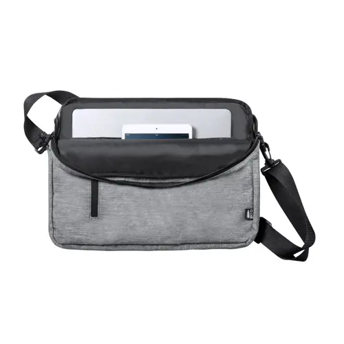 Borsa porta pc da 15" in RPET con tracolla regolabile e aggancio trolley 37x5x28cm